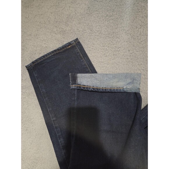 Levis 505 Jeans Mens Selvedge 36x32(36x30) Blue Denim Straight Leg Regular Fit - Picture 2 of 11